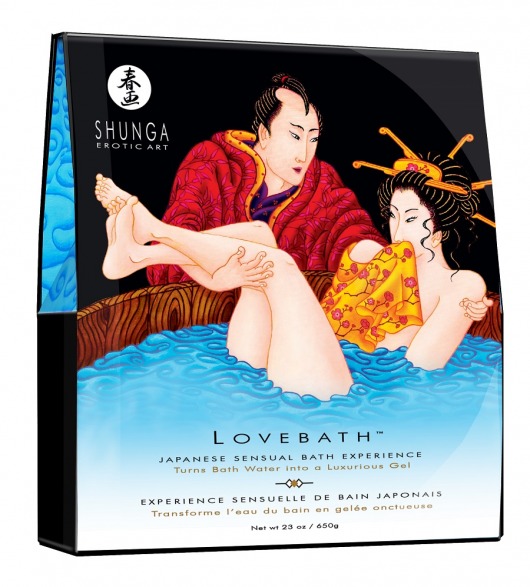 Соль для ванны Lovebath Ocean temptation, превращающая воду в гель - 650 гр. - Shunga - купить с доставкой в Красноярске