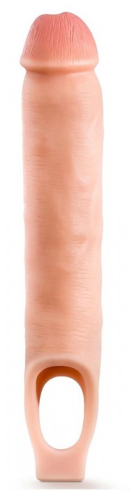 Телесная насадка-удлинитель 11.5 Inch Silicone Cock Sheath Penis Extender - 29,2 см. - Blush Novelties - в Красноярске купить с доставкой