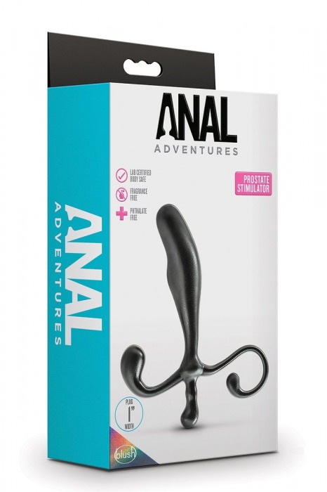 Черный стимулятор простаты Prostate Stimulator - 12,7 см. - Blush Novelties - в Красноярске купить с доставкой
