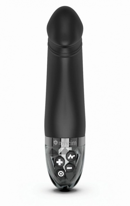 Черный вибратор с электростимуляцией Real Deal Neal - 16,5 см. - MyStim - купить с доставкой в Красноярске