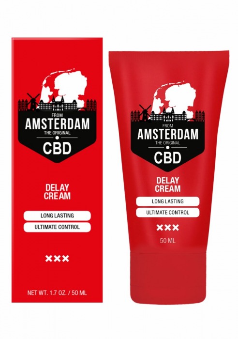 Крем-пролонгатор CBD from Amsterdam Delay Cream - 50 мл. - Shots Media BV - купить с доставкой в Красноярске