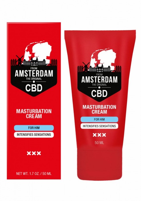 Крем для мастурбации для мужчин CBD from Amsterdam Masturbation Cream For Him - 50 мл. - Shots Media BV - купить с доставкой в Красноярске