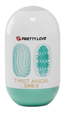 Бирюзовый мастурбатор-яйцо Twist Angel - Baile - в Красноярске купить с доставкой