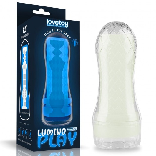 Светящийся в темноте мастурбатор Lumino Play Masturbator Pocketed - Lovetoy - в Красноярске купить с доставкой