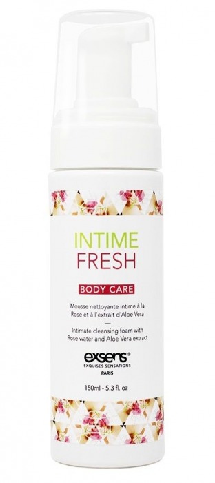 Органическая интимная очищающая пенка Intime Fresh - 150 мл. - Exsens - купить с доставкой в Красноярске