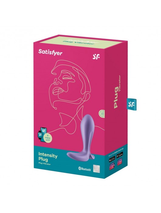 Фиолетовый анальный вибростимулятор Intensity Plug - Satisfyer - в Красноярске купить с доставкой