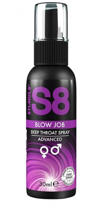 Лубрикант для орального секса S8 Deep Throat Spray - 30 мл. - Stimul8 - купить с доставкой в Красноярске