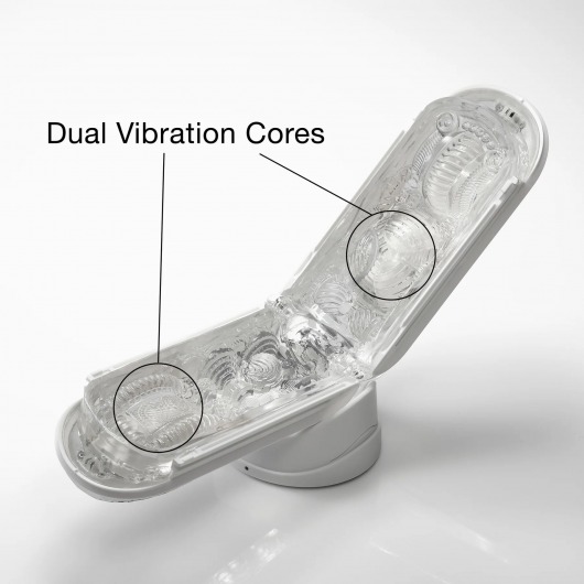 Белый мастурбатор Tenga Flip Zero Gravity с вибрацией - Tenga - в Красноярске купить с доставкой