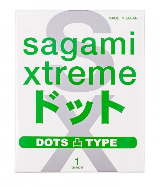 Презерватив Sagami Xtreme Type-E с точками - 1 шт. - Sagami - купить с доставкой в Красноярске