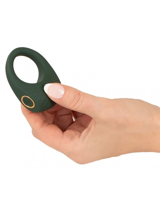 Зеленое эрекционное виброкольцо Luxurious Vibro Cock Ring - Orion - в Красноярске купить с доставкой