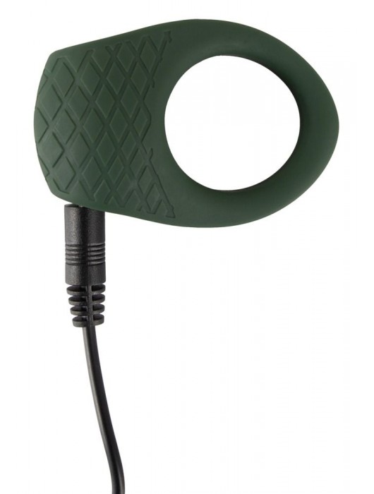 Зеленое эрекционное виброкольцо Luxurious Vibro Cock Ring - Orion - в Красноярске купить с доставкой