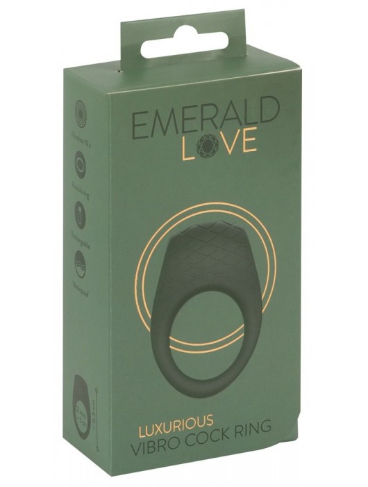 Зеленое эрекционное виброкольцо Luxurious Vibro Cock Ring - Orion - в Красноярске купить с доставкой