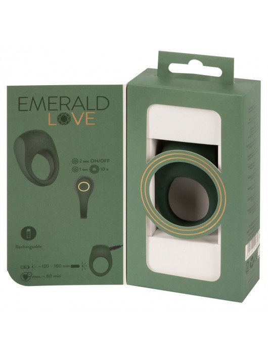 Зеленое эрекционное виброкольцо Luxurious Vibro Cock Ring - Orion - в Красноярске купить с доставкой