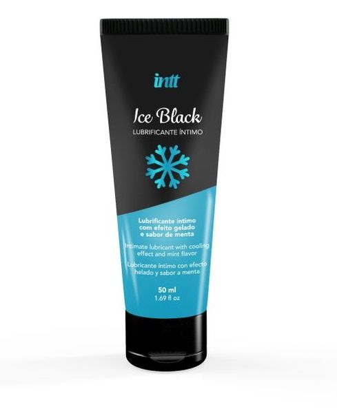 Лубрикант на водной основе Ice Black с ледяным эффектом - 50 мл. - INTT - купить с доставкой в Красноярске Лубрикант на водной основе Ice Black с ледяным эффектом - 50 мл. - INTT - купить с доставкой в Красноярске