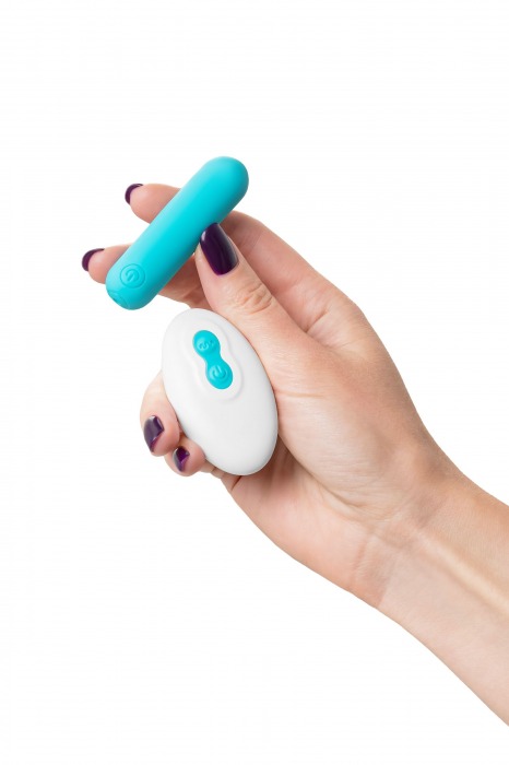 Голубая вибропуля Tnim с пультом ДУ - A-toys купить в Красноярске с доставкой в Orgasmix.ru Голубая вибропуля Tnim с пультом ДУ - A-toys