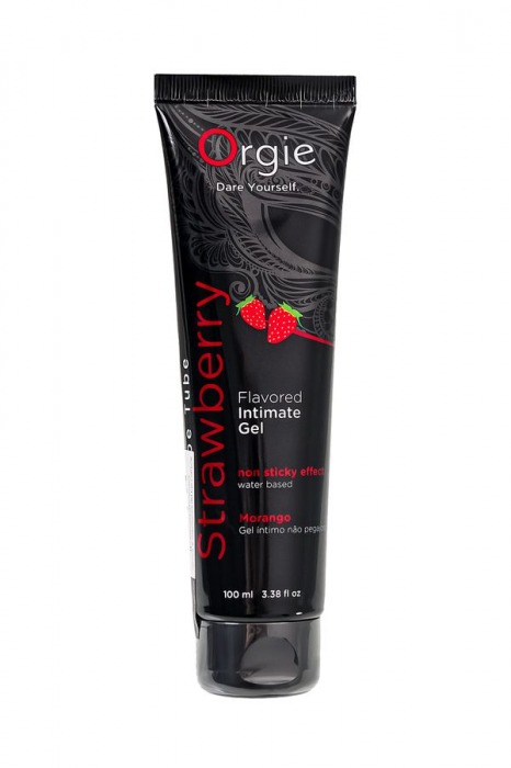 Интимный гель на водной основе Lube Tube Strawberry с клубничным вкусом - 100 мл. - ORGIE - купить с доставкой в Красноярске