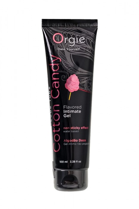 Интимный гель на водной осное Lube Tube Cotton Candy со вкусом сахарной ваты - 100 мл. - ORGIE - купить с доставкой в Красноярске