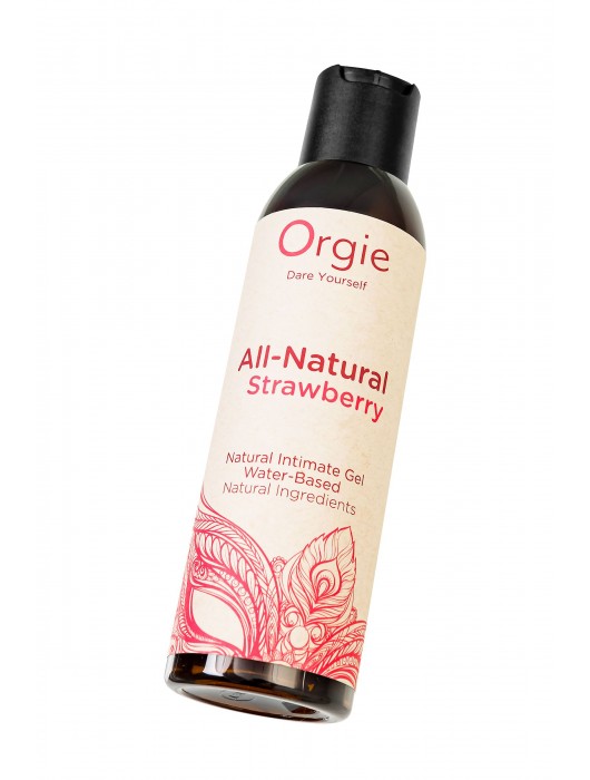 Интимный гель на водной основе All-Natural Strawberry с ароматом клубники - 150 мл. - ORGIE - купить с доставкой в Красноярске