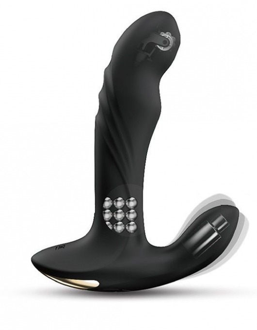 Черный вибромассажер простаты Multi P-Joy с 3 моторами - Dorcel - в Красноярске купить с доставкой