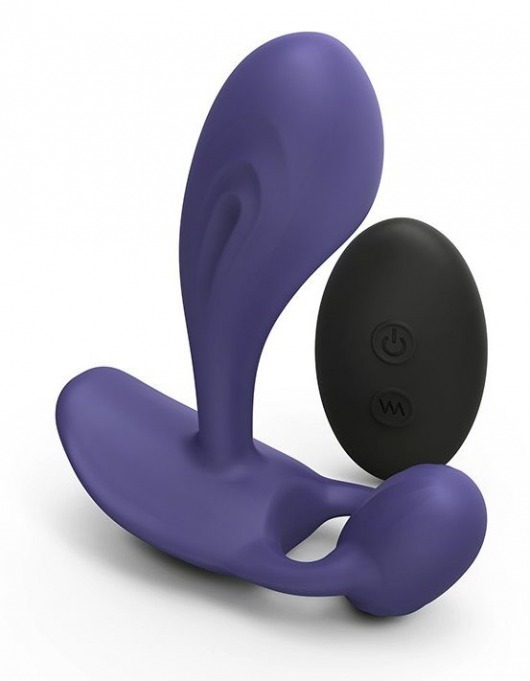 Темно-синий вибромассажер Witty P G Vibrator with Remote Control - Love to Love - в Красноярске купить с доставкой