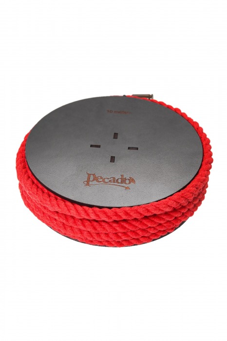 Красная веревка для шибари на катушке - 10 м. - Pecado - купить с доставкой в Красноярске