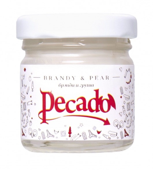 Массажная свеча Brandy   Pear - 35 мл. - Pecado - купить с доставкой в Красноярске