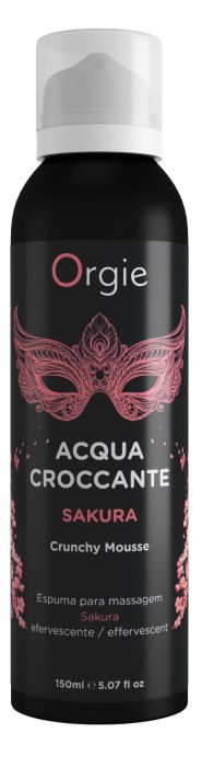 Хрустящая пенка для массажа Orgie Acqua Croccante Sakura с ароматом сакуры - 150 мл. - ORGIE - купить с доставкой в Красноярске