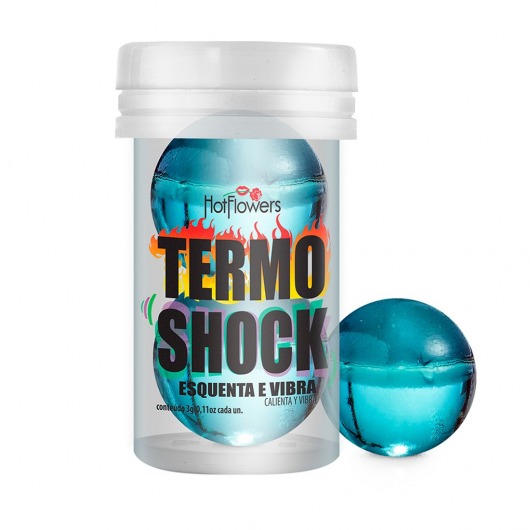 Интимный гель Termo Shock Hot Ball с разогревающе-покалывающим эффектом (2 шарика по 3 гр.) - HotFlowers - купить с доставкой в Красноярске