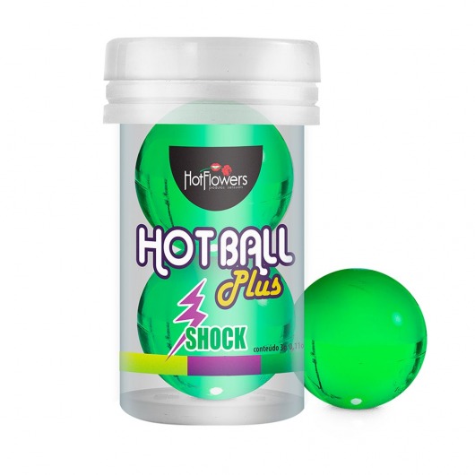 Лубрикант на силиконовой основе Hot Ball Plus с покалывающим эффектом (2 шарика по 3 гр.) - HotFlowers - купить с доставкой в Красноярске