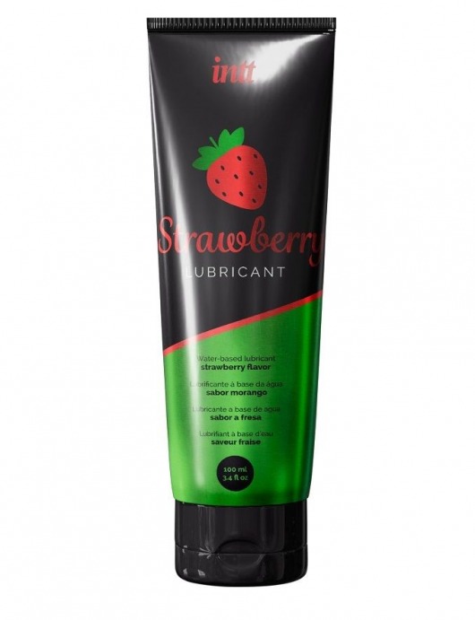 Смазка на водной основе с ароматом клубники Strawberry Lubricant - 100 мл. - INTT - купить с доставкой в Красноярске