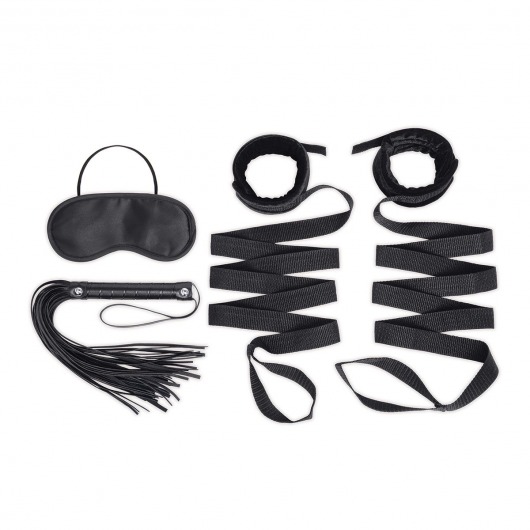 Эротический набор 4PC Bondage Bed Strap   Flogger Kit - Lux Fetish - купить с доставкой в Красноярске