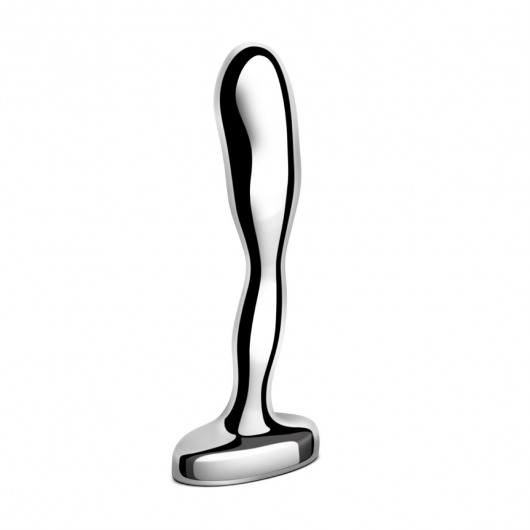 Стальной стимулятор простаты Stainless Steel Prostate Plug - 11,5 см. - b-Vibe - в Красноярске купить с доставкой