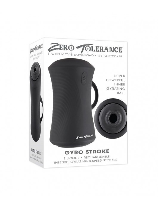 Черный вибромастурбатор с гироскопом Gyro Stroke - Zero Tolerance - в Красноярске купить с доставкой