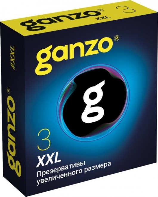 Презервативы увеличенного размера Ganzo XXL - 3 шт. - Ganzo - купить с доставкой в Красноярске