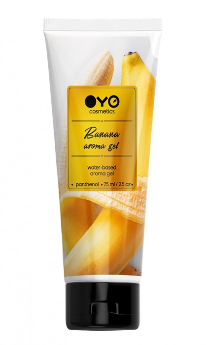 Лубрикант на водной основе OYO Aroma Gel Banana с ароматом банана - 75 мл. - OYO - купить с доставкой в Красноярске