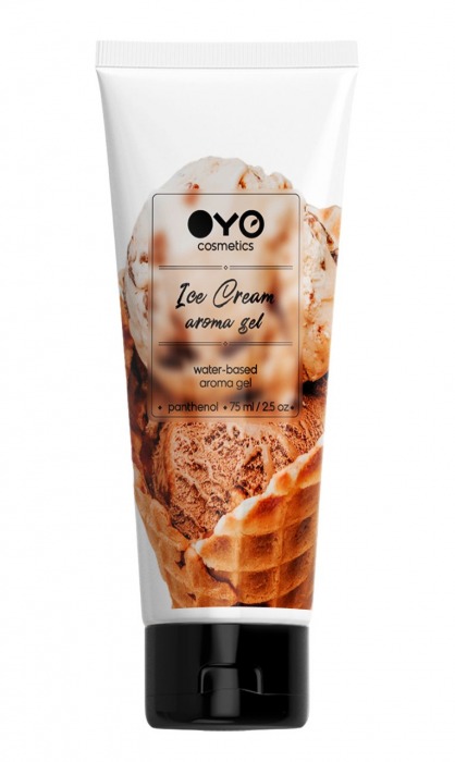 Лубрикант на водной основе OYO Aroma Gel Ice Cream с ароматом пломбира - 75 мл. - OYO - купить с доставкой в Красноярске