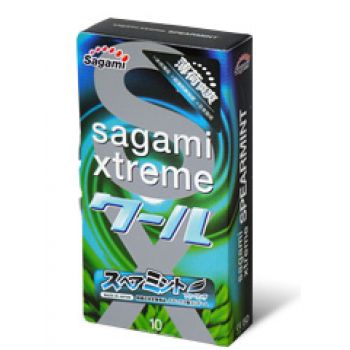 Презервативы Sagami Xtreme Mint с ароматом мяты - 10 шт. - Sagami - купить с доставкой в Красноярске