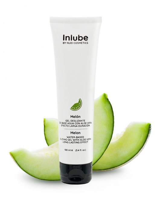 Лубрикант на водной основе Nuei Inlube с алоэ вера и ароматом дыни - 100 мл. - Nuei cosmetics - купить с доставкой в Красноярске