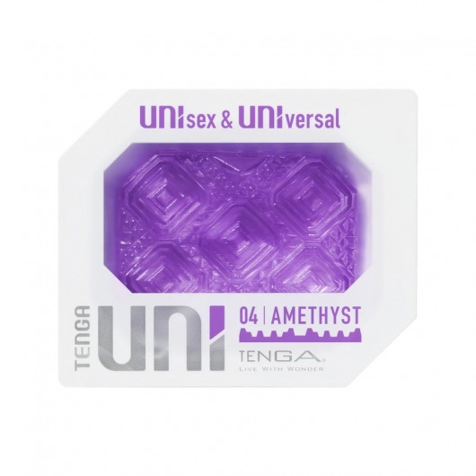 Фиолетовый мастурбатор-стимулятор Tenga Uni Amethyst - Tenga - в Красноярске купить с доставкой