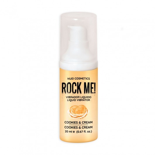 Жидкий вибратор Nuei Rock Me! с ароматом печенья и сливок - 20 мл. - Nuei cosmetics - купить с доставкой в Красноярске