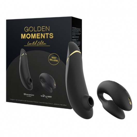 Набор для пар Golden Moments: Womanizer Premium 2 и We-Vibe Chorus - Womanizer купить в Красноярске с доставкой в Orgasmix.ru Набор для пар Golden Moments: Womanizer Premium 2 и We-Vibe Chorus - Womanizer