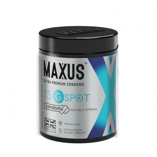 Гладкие презервативы Maxus G spot с двойной спиралью - 15 шт. - Maxus - купить с доставкой в Красноярске