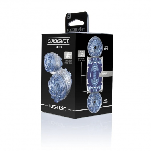 Мастурбатор Fleshlight Quickshot Turbo Blue Ice - Fleshlight - в Красноярске купить с доставкой