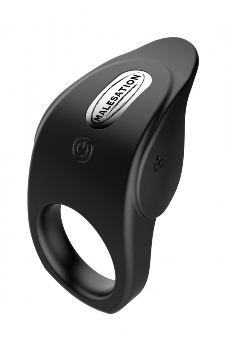 Черное эрекционное виброкольцо Vibro Lust Ring - MALESATION - в Красноярске купить с доставкой