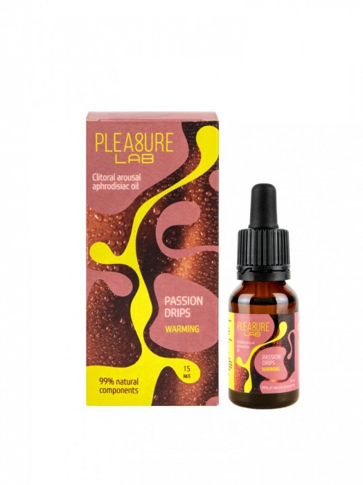 Капли с согревающим эффектом Passion Drips Warming - 15 мл. - Pleasure Lab - купить с доставкой в Красноярске