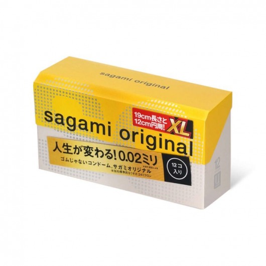 Презервативы увеличенного размера Sagami Original 0.02 XL-size - 12 шт. - Sagami - купить с доставкой в Красноярске