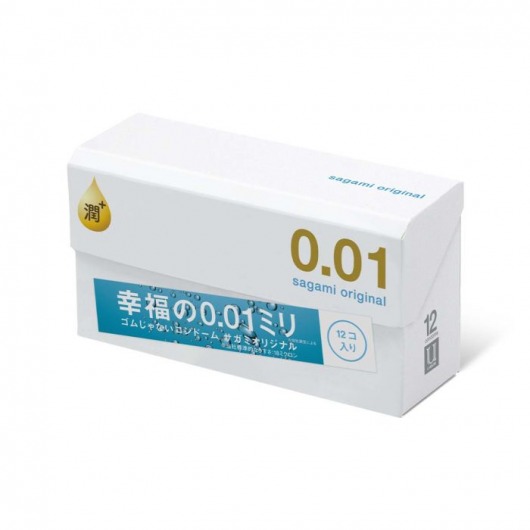 Увлажнённые презервативы Sagami Original 0.01 Extra Lub - 12 шт. - Sagami - купить с доставкой в Красноярске