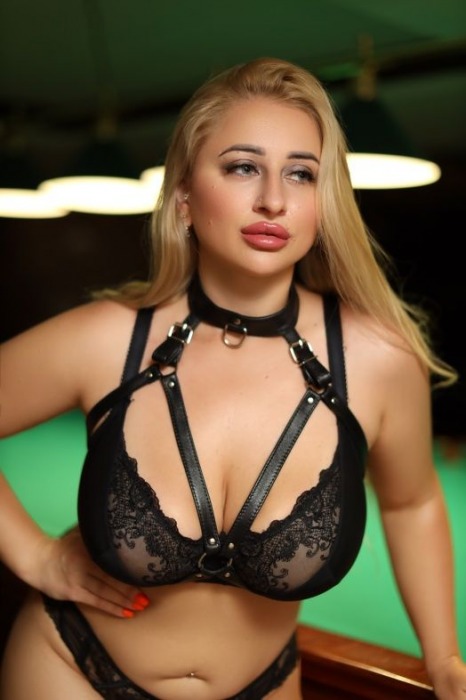 Черная кожаная сбруя с ошейником plus size из нежной кожи - БДСМ Арсенал - купить с доставкой в Красноярске