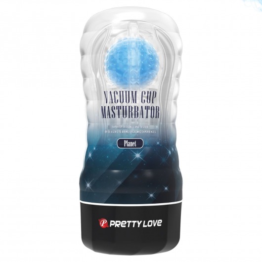Прозрачный текстурированный мастурбатор Vacuum Cup Masturbator Planet - Baile - в Красноярске купить с доставкой
