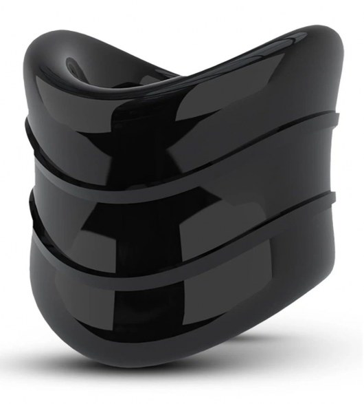 Черное эрекционное кольцо на мошонку Beef Ball Stretcher Snug X Long - Blush Novelties - в Красноярске купить с доставкой